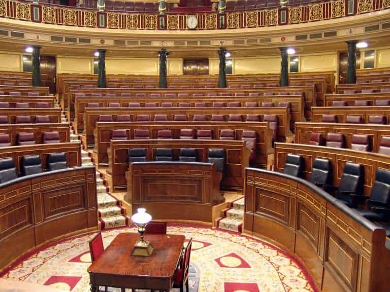 Restauración de mobiliario del Congreso de los Diputados
